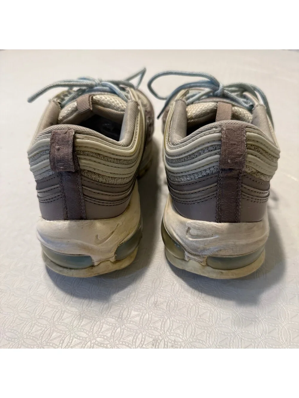 Nike Air Max 97 Sneakers in Beige Taupe LBlue Women's US 10